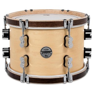 PDP by DW Concept Maple Classic Natural with Tobacco Hoops Tom 12 x 8 in. Natural - 1 of 1
