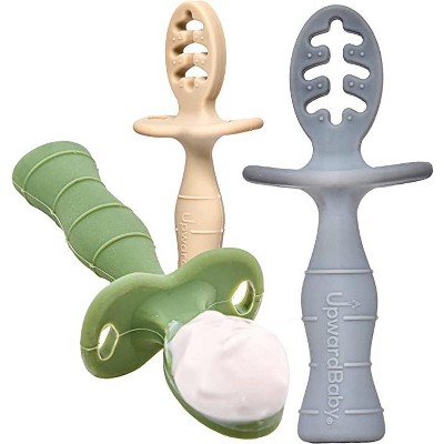 Image of Upward Baby 3Pc Premium Silicone Dipping Spoon - Multi