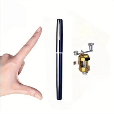Wikineon Metal Bass 2 Sets Of High-end Aluminum Alloy Pocket Size Pen Style Fishing Rod Compact, Portable And Ultra Light