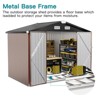 Aoxun 8.5 x 5.6 ft Outdoor Storage Shed with Base,  Metal Tool Storage Shed with Lockable Door - 2 of 4
