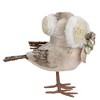 Northlight Plush Glitter Bird in Earmuffs Christmas Figure - 6" - Beige and Brown - 4 of 4