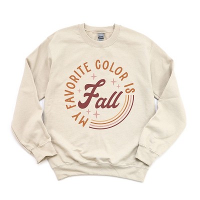 Simply Sage Market Women's Graphic Sweatshirt My Favorite Color Is Fall Circle