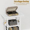 HDZNVF Record Player Stand With Extended Desktop,Large Record Player Table With Vinyl Storage - 4 of 4