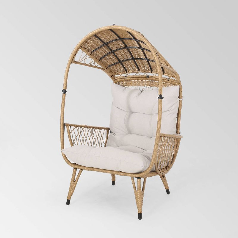 Malia Wicker Standing Basket Chair - Christopher Knight Home, 3 of 11