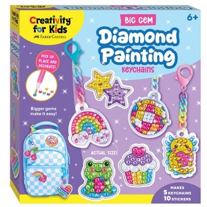 Creativity for Kids 5ct Keychains and 10ct Stickers Activity Big