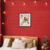 Stupell Industries Cardinal on Holly Branch Framed Print Under Glass Art - 3 of 4