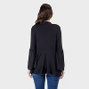 24seven Comfort Apparel Wones Bell Sleeve Open Front Cardigan - 2 of 3