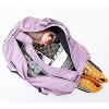 Ladies' luggage bag, gym exercise luggage bag with wet pockets and shoe cabinet, weekend travel bag - 2 of 4