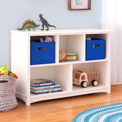 Guiedecraft Kids' Classic Bookshelf: Children's Wooden Playroom Shelving Bookcase for Toys, Cube Organizer and Cubby Storage