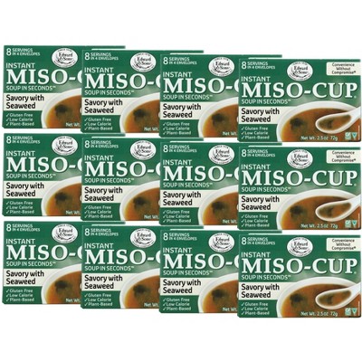Edward & Sons Savory With Seaweed Instant Miso Cup  - Case of 12/2.5 oz