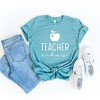 Simply Sage Market Women's Teacher Vibes Cursive Apple Short Sleeve Graphic Tee - 3 of 4