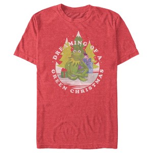 Men's The Muppets Dreaming of a Green Christmas T-Shirt - 1 of 4
