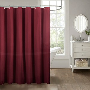 RT Designers Collection Home 3 Gauge Peva Stylish Shower Curtain Liner 70" x 72" Burgundy - 1 of 3