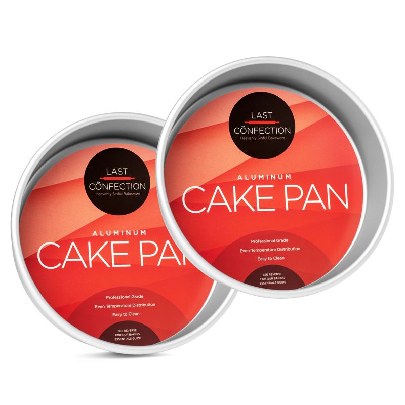Last Confection 2pc Round Cake Pan Sets - Professional Bakeware, 1 of 8