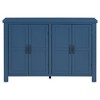 NicBex 51" Modern 4-Door Sideboard,Kitchen Storage Cabinets with Pinewood Legs and Adjustable Shelves for Kitchen and Dining Room,Navy - 2 of 4