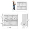 GustoWave Kids Bookshelf, Children Bookcase Toy Storage Cubby, Children's Toy Shelf, Storage Cabinet, Fit for Playroom, Living Room, Nursery - 2 of 4