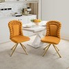 Hrinhom Set of 2 360° Swivel Upholstered Accent Chairs,Dining Chairs with Metal Legs - 2 of 4