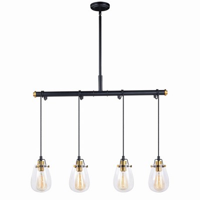 Vaxcel Kassidy 4 - Light Pendant in  Black