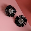 SOHI Women's Onyx Black Party Drop Earrings - 2 of 4