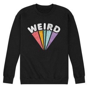 Men's - Instant Message - Weird Rainbow Graphic Fleece Sweatshirt - 1 of 4