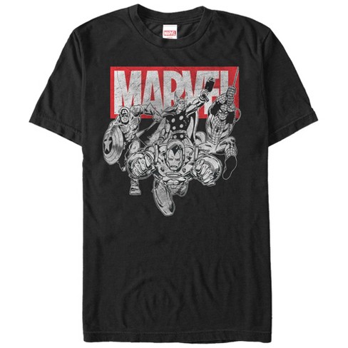 Men's Marvel Short Sleeve Graphic T-Shirt - Graphite Heather S