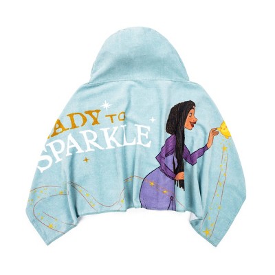 Disney Wish Kids&#39; Hooded Towel Blue/Purple_4