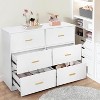 Chest of Drawers with 6 Drawers, Modern Drawer Dresser Durable Structure with Deep Drawers,Anti-Tipping Device for Home,Office, Living Room - 3 of 4