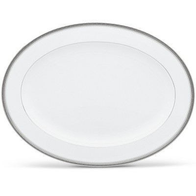 Noritake Charlotta Platinum Large Oval Platter