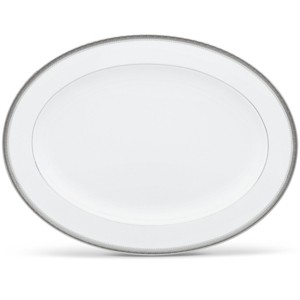 Noritake Charlotta Platinum Large Oval Platter - 1 of 4