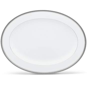 Noritake Charlotta Platinum Large Oval Platter