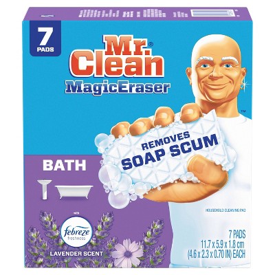 Mr. Clean Magic Eraser Bath Cleaning Pads - Lavender - 7ct