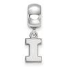 Black Bow Jewelry Sterling Silver Illinois Fighting Illini NCAA Bead Charm - 2 of 4