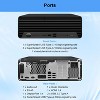 HP ProDesk 400 G9 SFF Desktop, Intel Core i5-13500, 8GB RAM, 256GB SSD, Wi-Fi 6, Non-backlit Keyboard, FreeDOS - 4 of 4