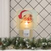 Northlight 6" Norman Rockwell 'Santa Claus' Glass Christmas Night Light - 2 of 3