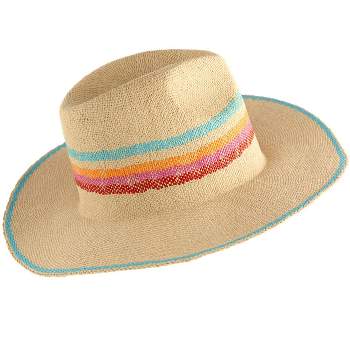 Shiraleah Alexis Sun Hat with Multicolored Trim Detail