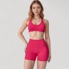 Anna-Kaci Active Women's High Waist Seamless Biker Shorts with Wide Waistband and Stretch Fit for Active Comfort - 2 of 4