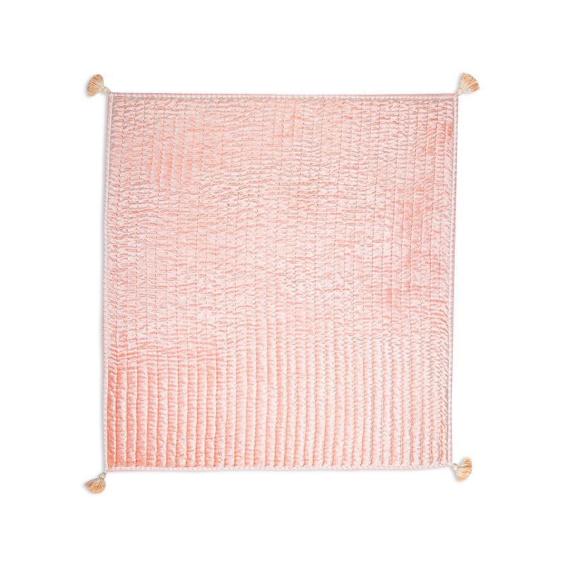 Crane Baby Quilted Baby Reversible Blanket - Parker Rose, 4 of 10
