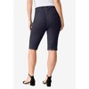 Roaman's Women's Plus Size Comfort Stretch Bermuda Jean Short - 3 of 4