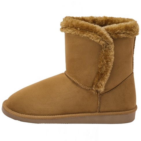 Short fur sale boots