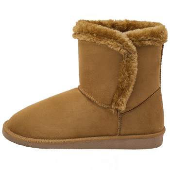 Alpine Swiss Mindy Womens Classic Short Winter Boots Faux Fur Lined Warm Comfort Shoes