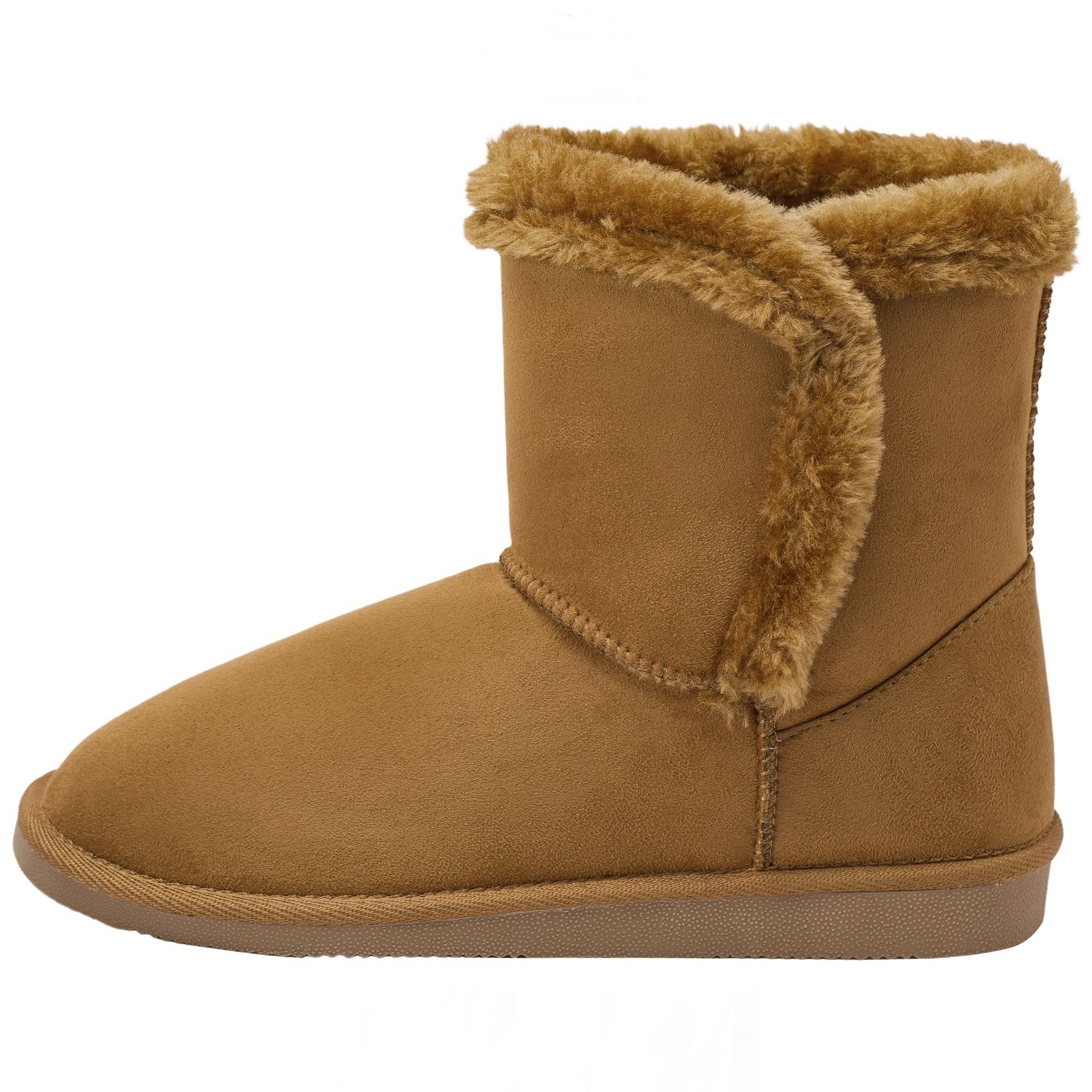 Alpine Swiss Mindy Women’s Winter Boots | Short Faux Shearling Boot | Warm Comfortable Micro Suede | Anti-Slip Sole | Stylish Fall & Winter Footwear