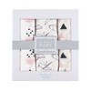 Hudson Baby Infant Girl Cotton Muslin Swaddle Blankets, Paper Birds, One Size - 2 of 2