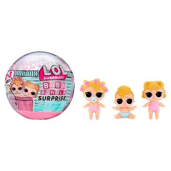 L.O.L. Surprise! Baby Bundle Surprise with Collectible Dolls, Baby Theme, Twins, Triplets, Pets, Water Reveal