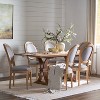 Christopher Knight Home Derring 7 Pieces French Country Upholstered Wood Expandable Dining Set - 2 of 4