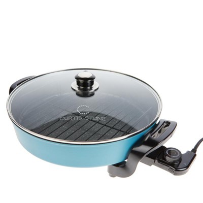Curtis Stone Dura-Pan 14" Electric Skillet with Removable Divider 753-842 Manufacturer Refurbished