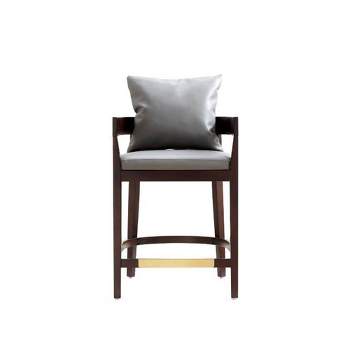 Ritz Beech Wood Counter Height Barstool - Manhattan Comfort