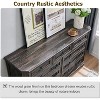 SinCiDo 9 Drawer Dresser, 54" Wide Farmhouse Rustic Wood Chest, Natural Texture, Storage Dressers Organizer for Bedroom, Living Room - 4 of 4