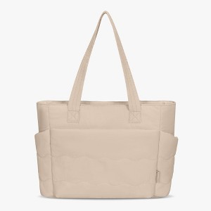 Hynes Eagle 20L Ultra-Light Puffy Tote Bag – Water-Resistant Work, Gym & Travel Bag with Laptop Sleeve, Luggage Strap & Smart Pockets - 1 of 4