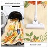 Modern Washable Area Rug, Soft Floral Floor Cover with Non Slip Backing, Low Pile Stain Resistant Floor Carpet for Living Room - 4 of 4