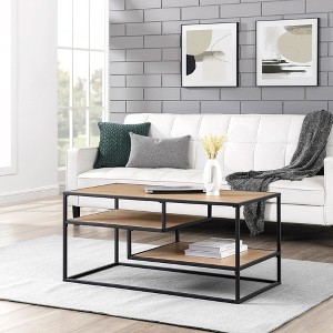 NicBex Modern Minimalist Floating Shelf Coffee Table Sleek MDF Design for Urban Living Rooms - 1 of 4